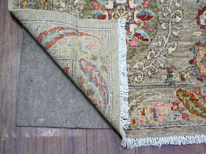 Brown 6'0" x 9'2" Oushak / Peshawar Hand knotted Wool Rug - Sku: O073548