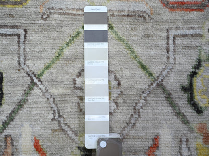 Oushak Oushak hand-knotted wool runner in Gray, 4' x 9'10" — SKU O073588 (view 3)