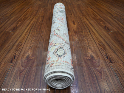 Oushak Oushak hand-knotted wool runner in Gray, 4' x 9'10" — SKU O073588 (view 4)