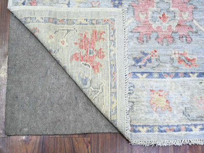Oushak Oushak hand-knotted wool runner in Gray, 4' x 10' — SKU O073597 (view 2)