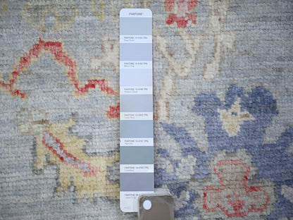 Oushak Oushak hand-knotted wool runner in Gray, 4' x 10' — SKU O073597 (view 3)