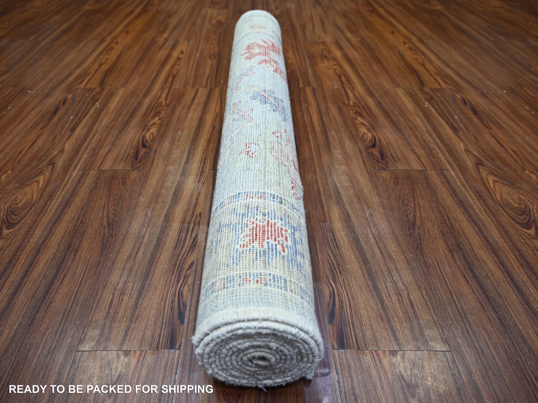 Oushak Oushak hand-knotted wool runner in Gray, 4' x 10' — SKU O073597 (view 4)