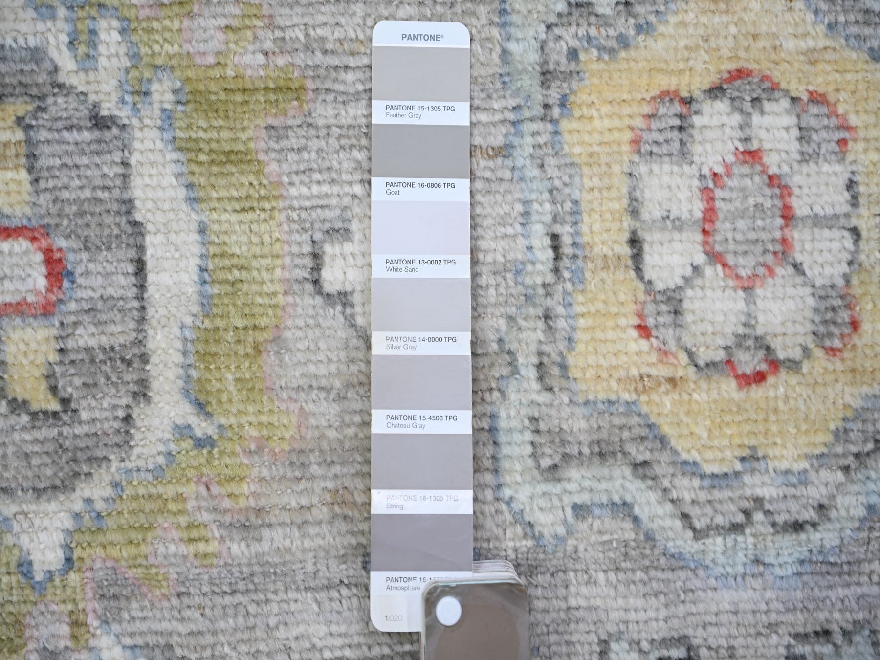 Oushak Oushak hand-knotted wool rug in Gray, 6'1" x 9' — SKU O073611 (view 4)