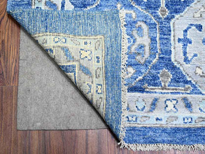 Blue 11'10" x 15'1" Tribal & Geometric Hand knotted Wool Rug - Sku: O073708
