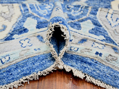 Blue 11'10" x 15'1" Tribal & Geometric Hand knotted Wool Rug - Sku: O073708