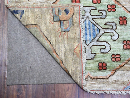Brown 2'10" x 9'7" Tribal Hand knotted Wool Rug - Sku: O073735