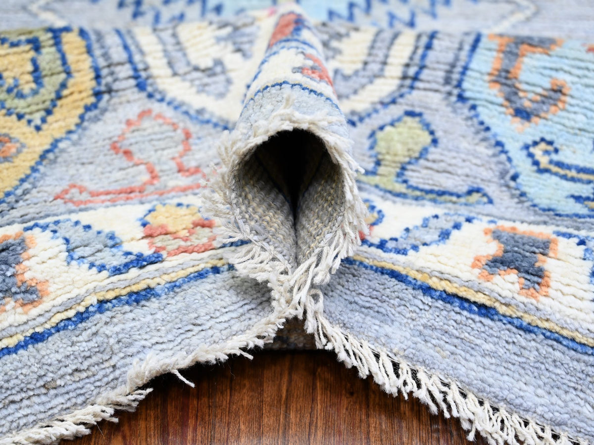Tribal & Geometric hand-knotted wool rug in Gray, 10'3" x 13'7" — SKU O073737 (view 5)