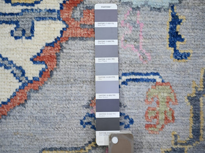 Tribal & Geometric hand-knotted wool rug in Gray, 10'3" x 13'7" — SKU O073737 (view 7)