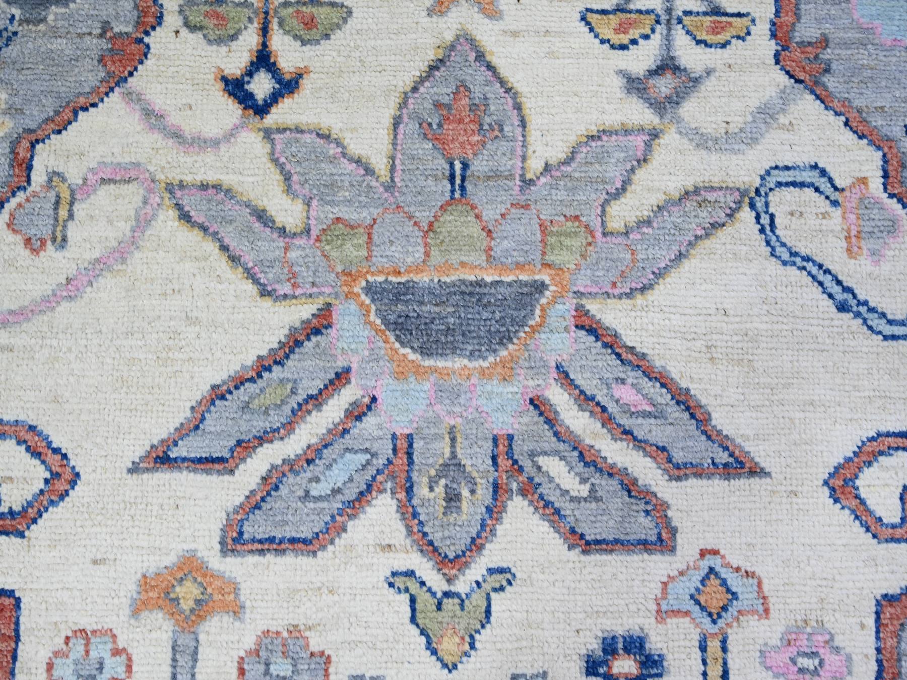 Tribal & Geometric hand-knotted wool rug in Gray, 10'3" x 13'7" — SKU O073737 (view 8)