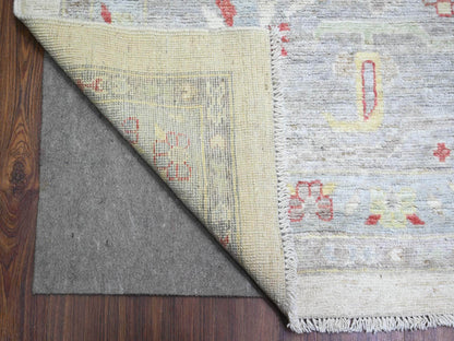 Ivory 13'10" x 19'0" Oushak And Peshawar Hand knotted Wool Rug - Sku: O073797
