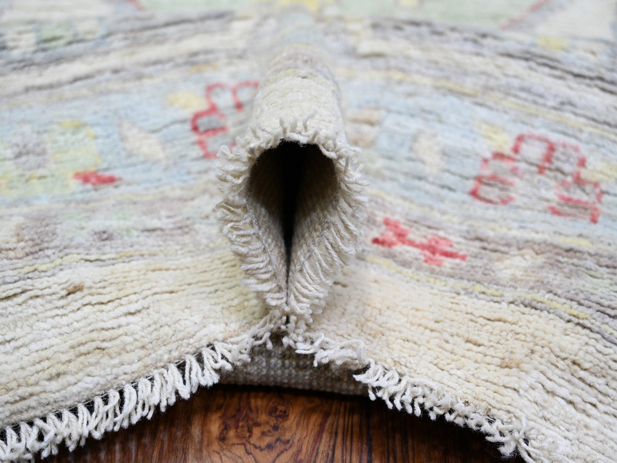 Oushak Oushak hand-knotted wool rug in Ivory & Gray, 13'10" x 19' — SKU O073797 (view 5)
