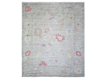 Oushak Oushak hand-knotted wool rug in Gray, 8'3" x 9'8" — SKU O073799
