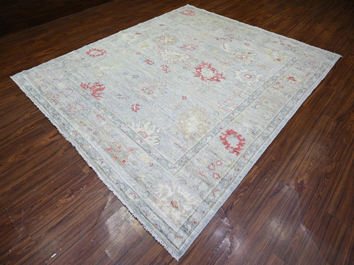 Oushak Oushak hand-knotted wool rug in Gray, 8'3" x 9'8" — SKU O073799 (view 4)