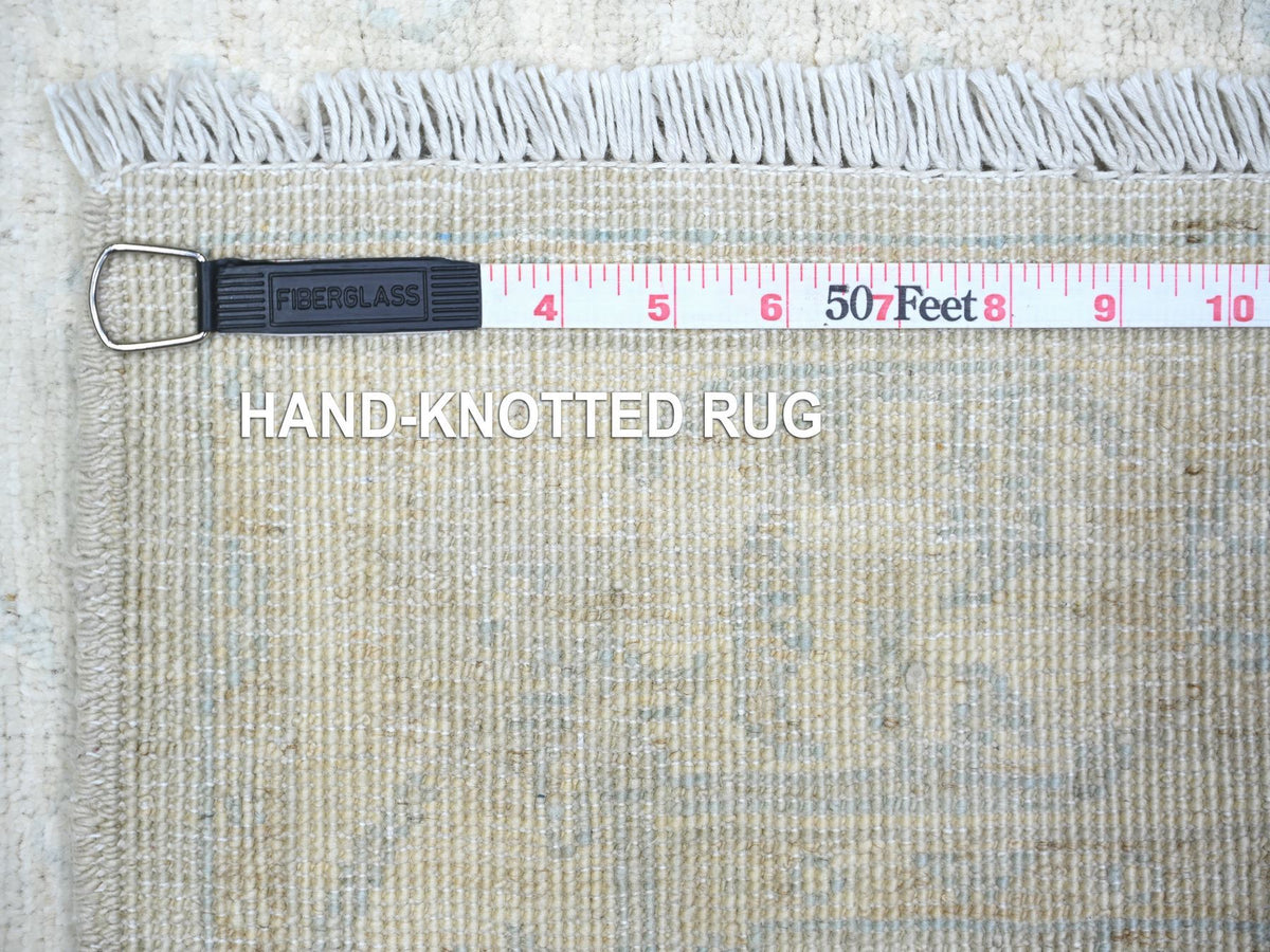 Peshawar Oushak hand-knotted wool rug in Ivory, 3' x 4'9" — SKU O073823 (view 6)
