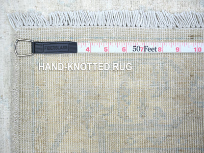 Peshawar Oushak hand-knotted wool rug in Ivory, 3' x 4'9" — SKU O073823 (view 6)