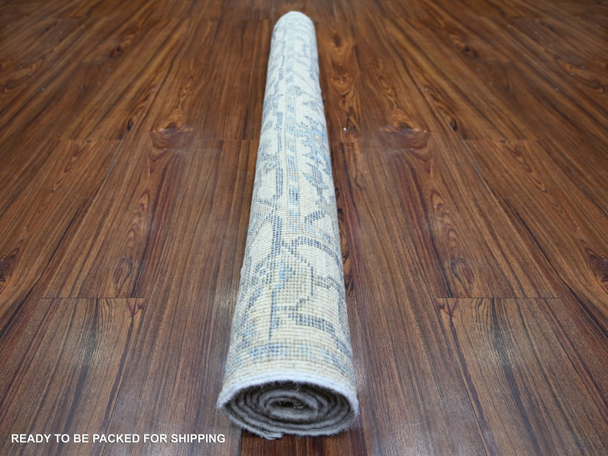 Oushak Oushak hand-knotted wool rug in Ivory, 4' x 6' — SKU O073846 (view 4)