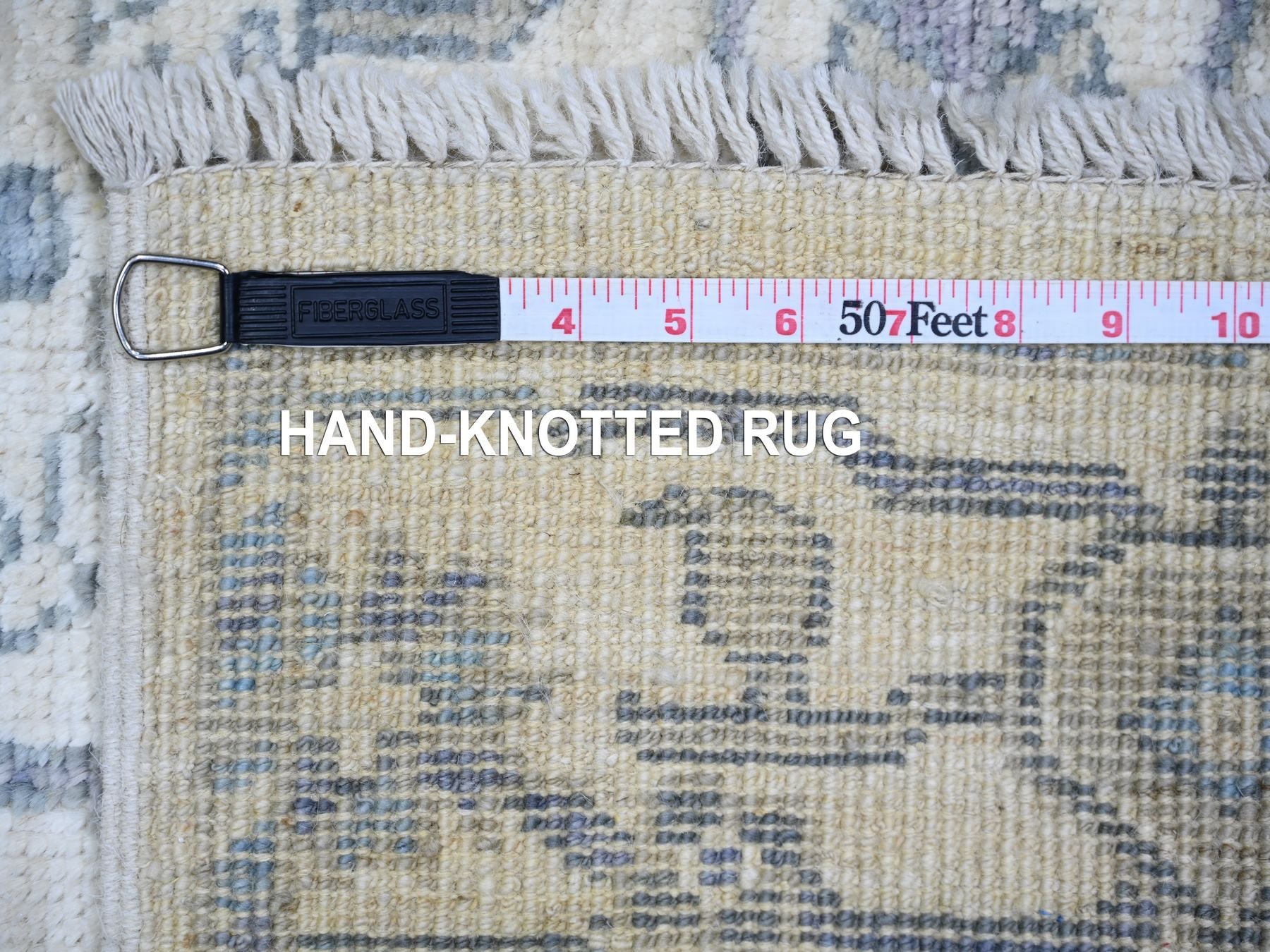 Oushak Oushak hand-knotted wool rug in Ivory, 4' x 6' — SKU O073846 (view 6)