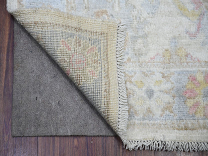 Beige 2'10" x 16'0" Oushak And Peshawar Hand knotted Wool Rug - Sku: O073854
