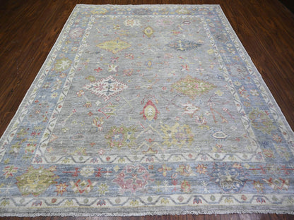 Oushak Oushak hand-knotted wool rug in Gray, 8'1" x 9'10" — SKU O073887 (view 2)