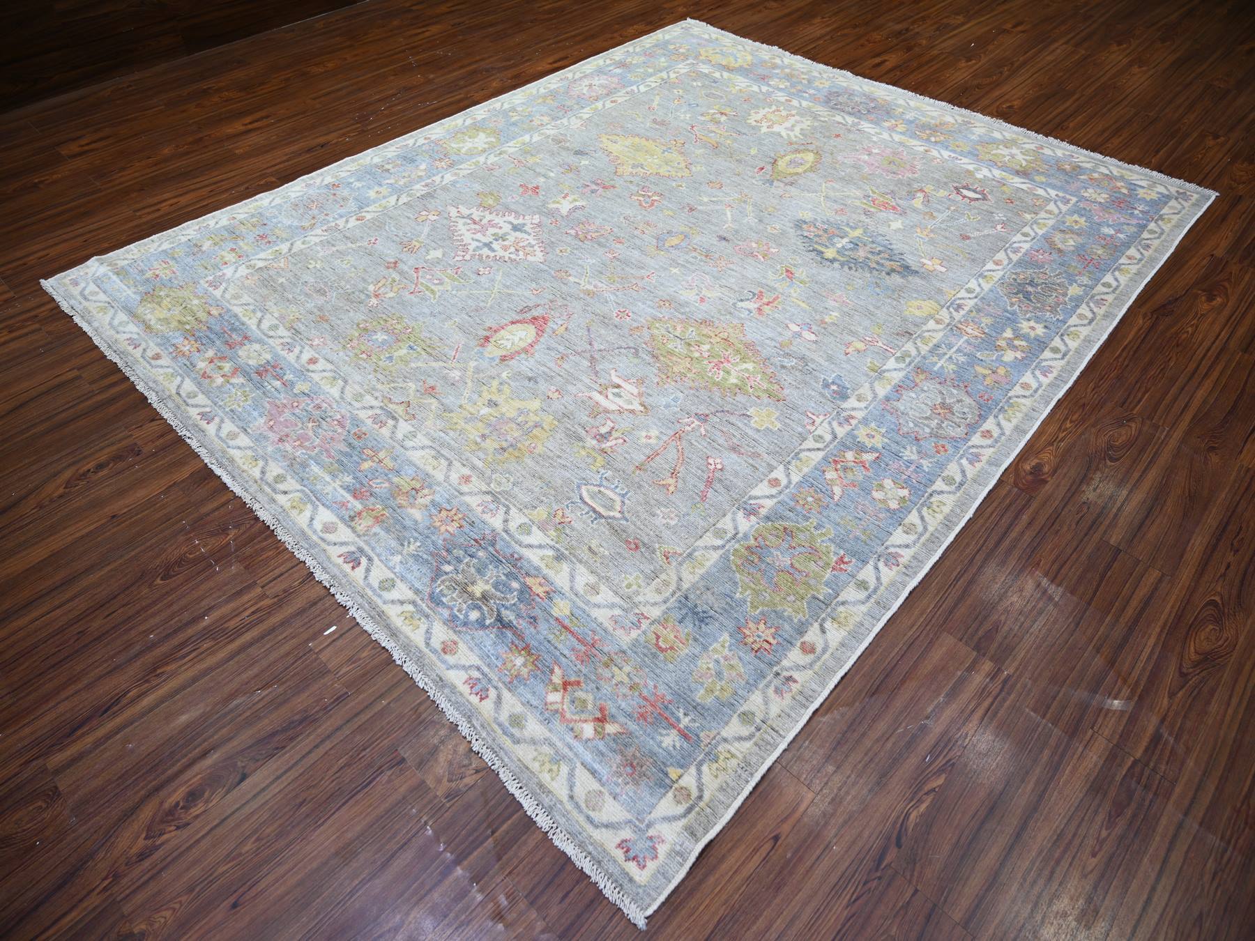 Oushak Oushak hand-knotted wool rug in Gray, 8'1" x 9'10" — SKU O073887 (view 3)