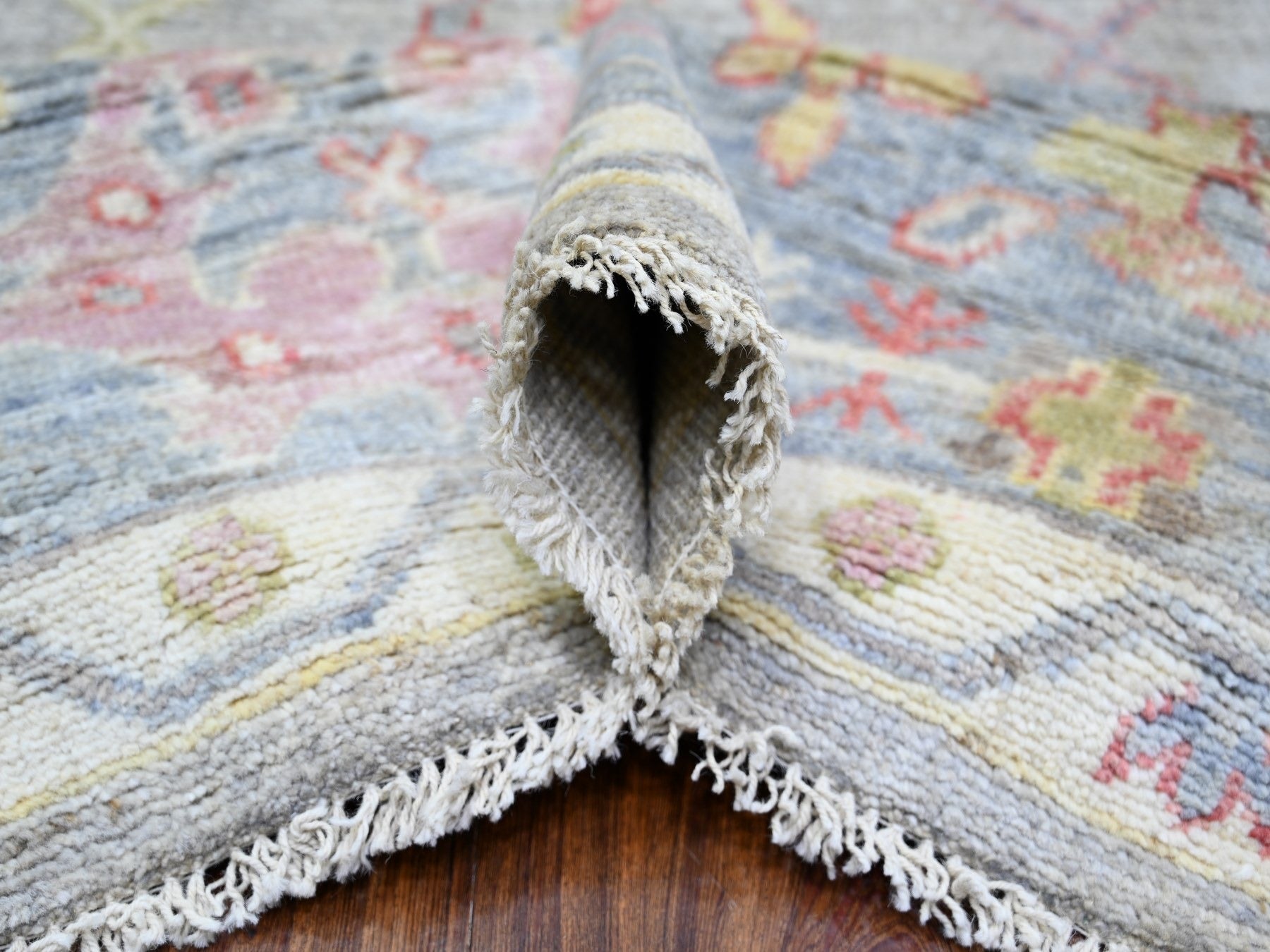 Oushak Oushak hand-knotted wool rug in Gray, 8'1" x 9'10" — SKU O073887 (view 5)