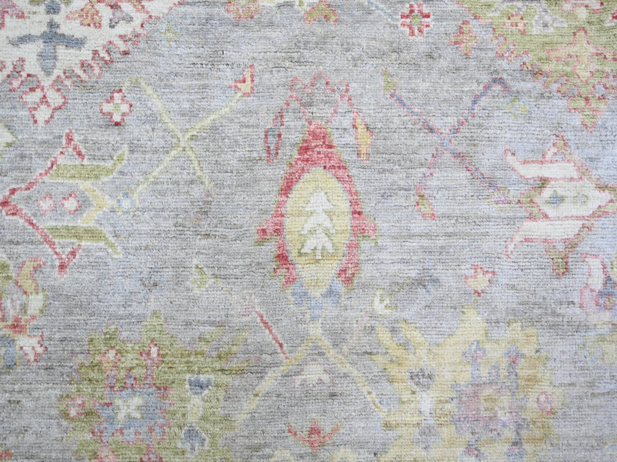 Oushak Oushak hand-knotted wool rug in Gray, 8'1" x 9'10" — SKU O073887 (view 8)