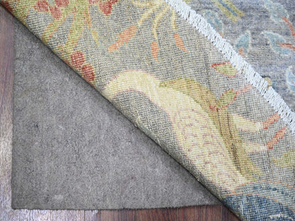 Peshawar Oushak hand-knotted wool rug in Gray, 10' x 10' — SKU O073926 (view 4)