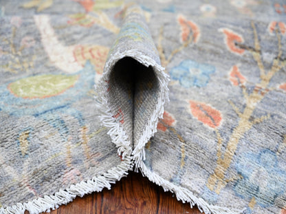Peshawar Oushak hand-knotted wool rug in Gray, 10' x 10' — SKU O073926 (view 5)