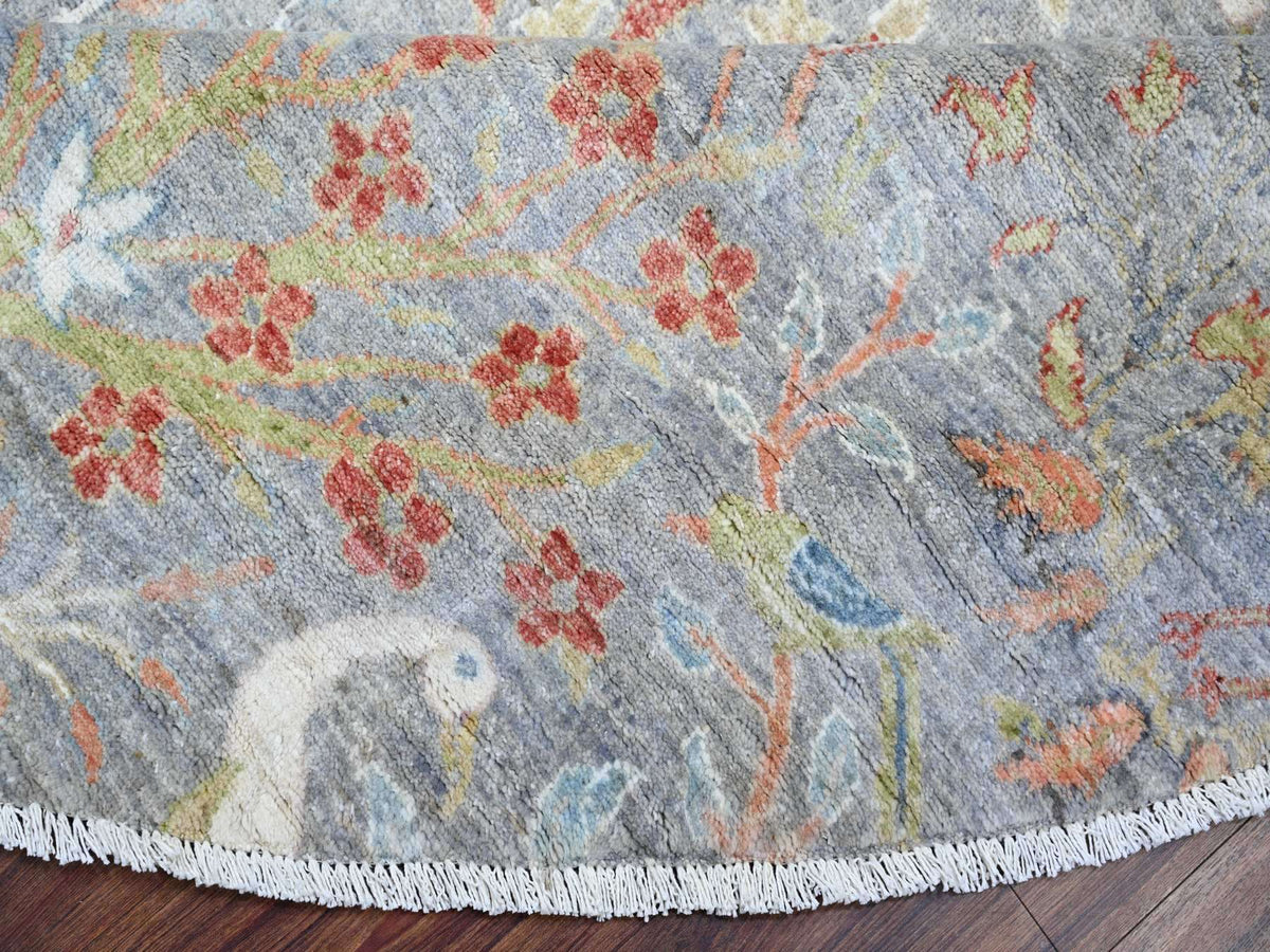 Peshawar Oushak hand-knotted wool rug in Gray, 10' x 10' — SKU O073926 (view 6)