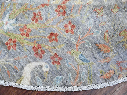Peshawar Oushak hand-knotted wool rug in Gray, 10' x 10' — SKU O073926 (view 6)