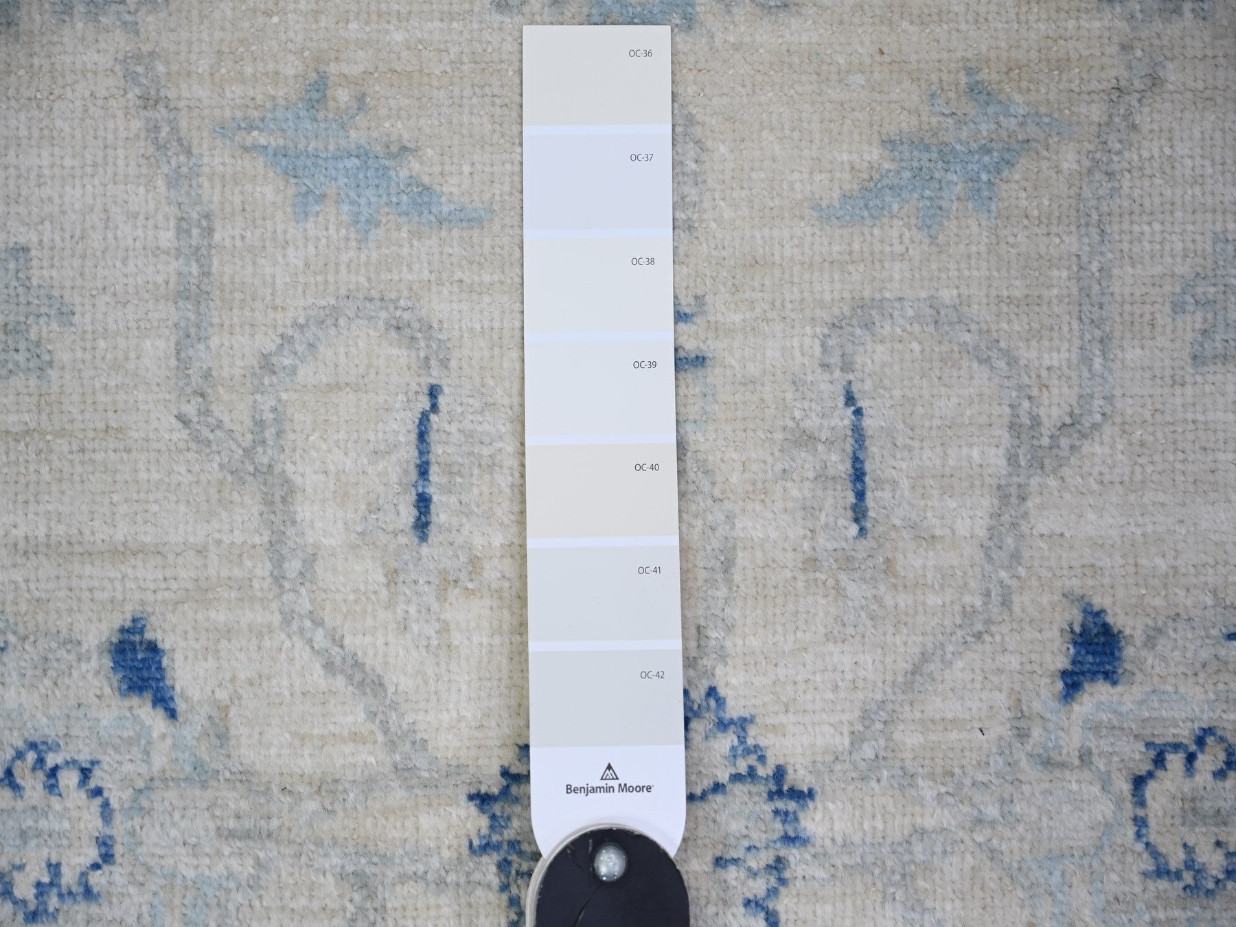 Peshawar Oushak hand-knotted wool runner in Ivory, 2'9" x 11'9" — SKU O073945 (view 3)