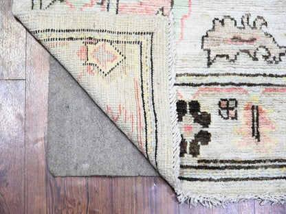 Oushak Oushak hand-knotted wool runner in Gray, 4'2" x 11'8" — SKU O073982 (view 2)