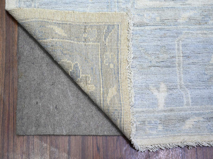 Oushak Oushak hand-knotted wool rug in Ivory & Gray, 8'1" x 9'8" — SKU O074015 (view 4)