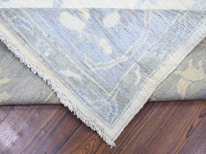 Oushak Oushak hand-knotted wool rug in Ivory & Gray, 8'1" x 9'8" — SKU O074015 (view 6)