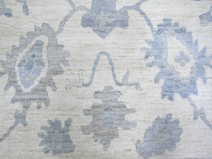 Oushak Oushak hand-knotted wool rug in Ivory & Gray, 8'1" x 9'8" — SKU O074015 (view 8)