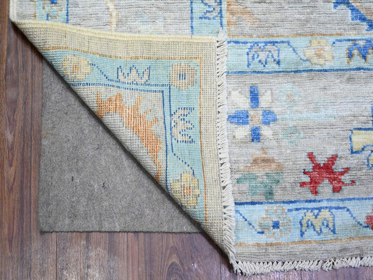 Oushak Oushak hand-knotted wool rug in Gray, 8'4" x 9'8" — SKU O074022 (view 4)