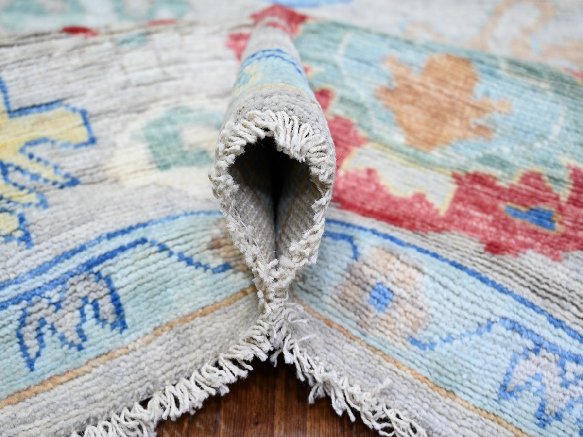 Oushak Oushak hand-knotted wool rug in Gray, 8'4" x 9'8" — SKU O074022 (view 5)