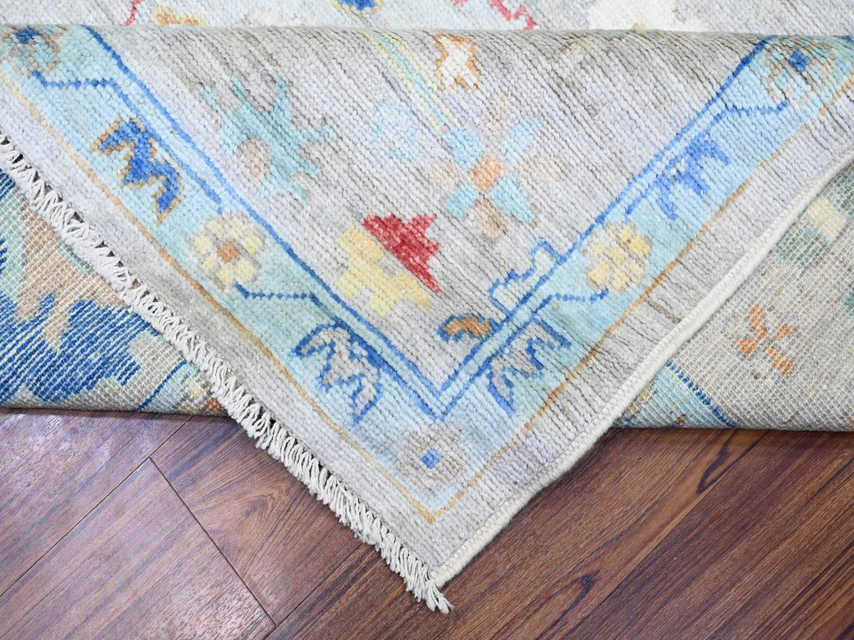 Oushak Oushak hand-knotted wool rug in Gray, 8'4" x 9'8" — SKU O074022 (view 6)