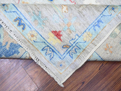 Oushak Oushak hand-knotted wool rug in Gray, 8'4" x 9'8" — SKU O074022 (view 6)