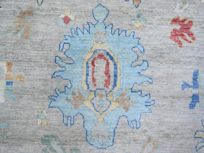 Oushak Oushak hand-knotted wool rug in Gray, 8'4" x 9'8" — SKU O074022 (view 8)