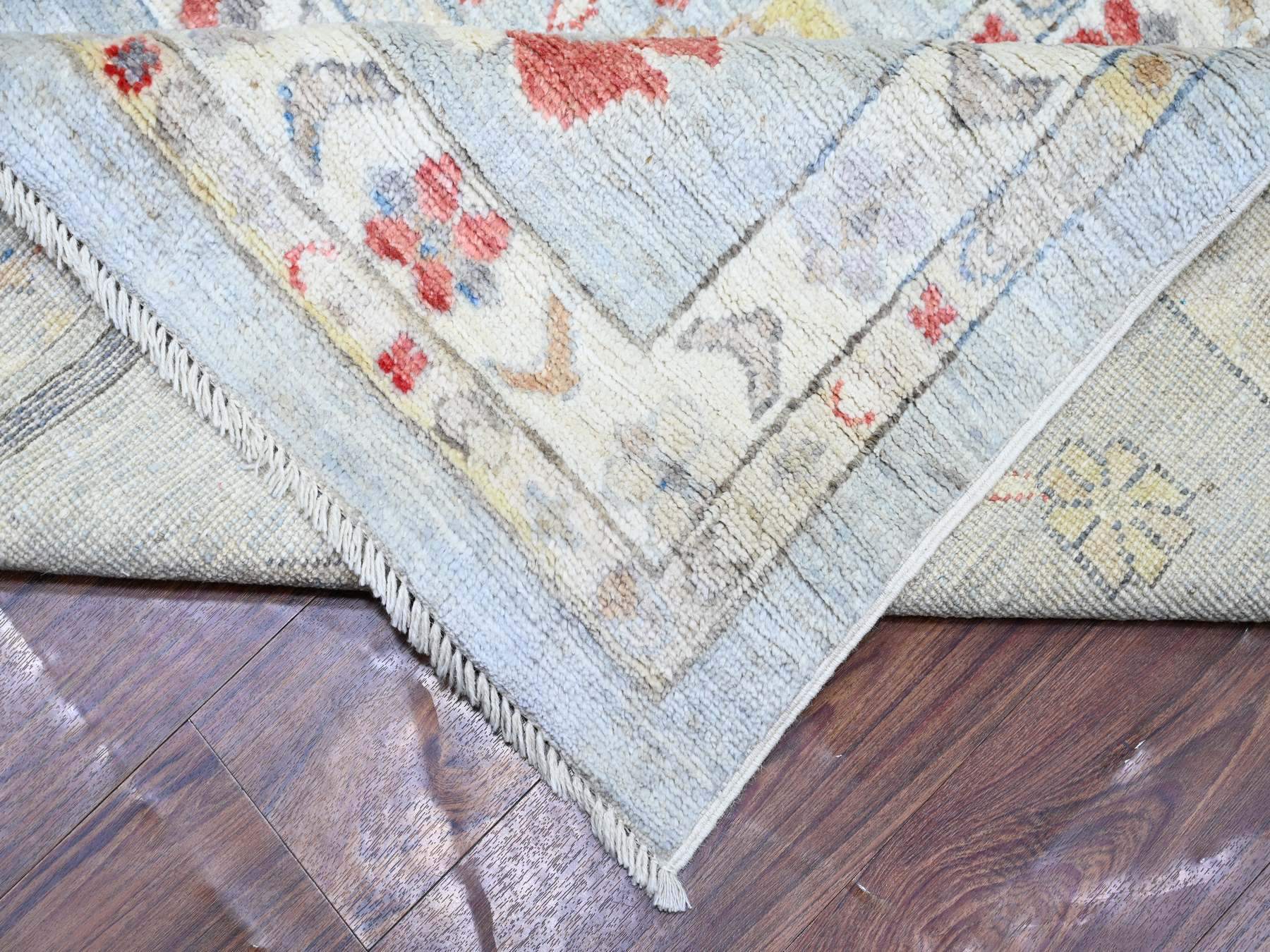 Oushak Oushak hand-knotted wool rug in Gray, 11'9" x 14' — SKU O074041 (view 6)