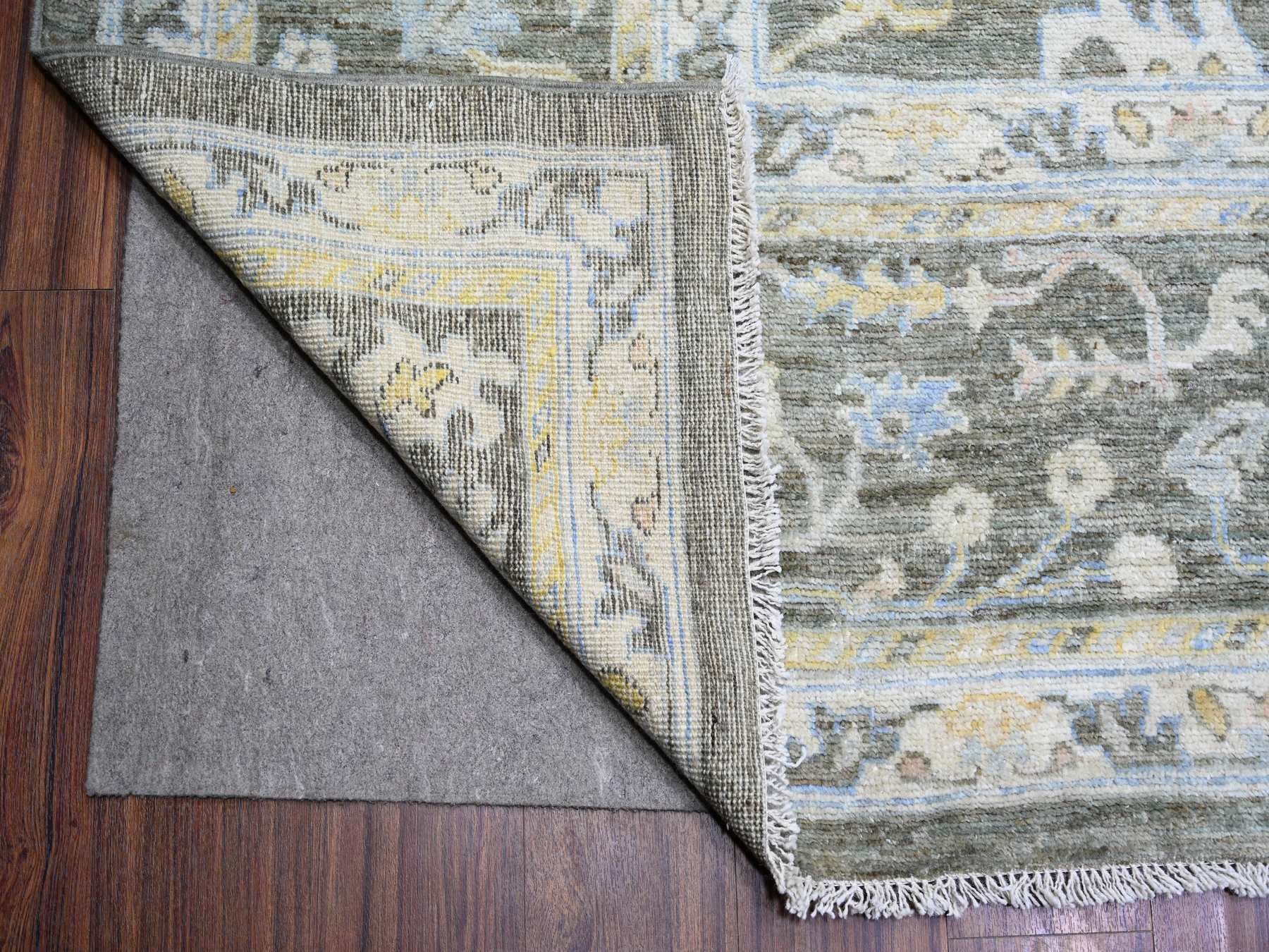 Oushak Oushak hand-knotted wool rug in Gray, 11'9" x 17'6" — SKU O074043 (view 4)