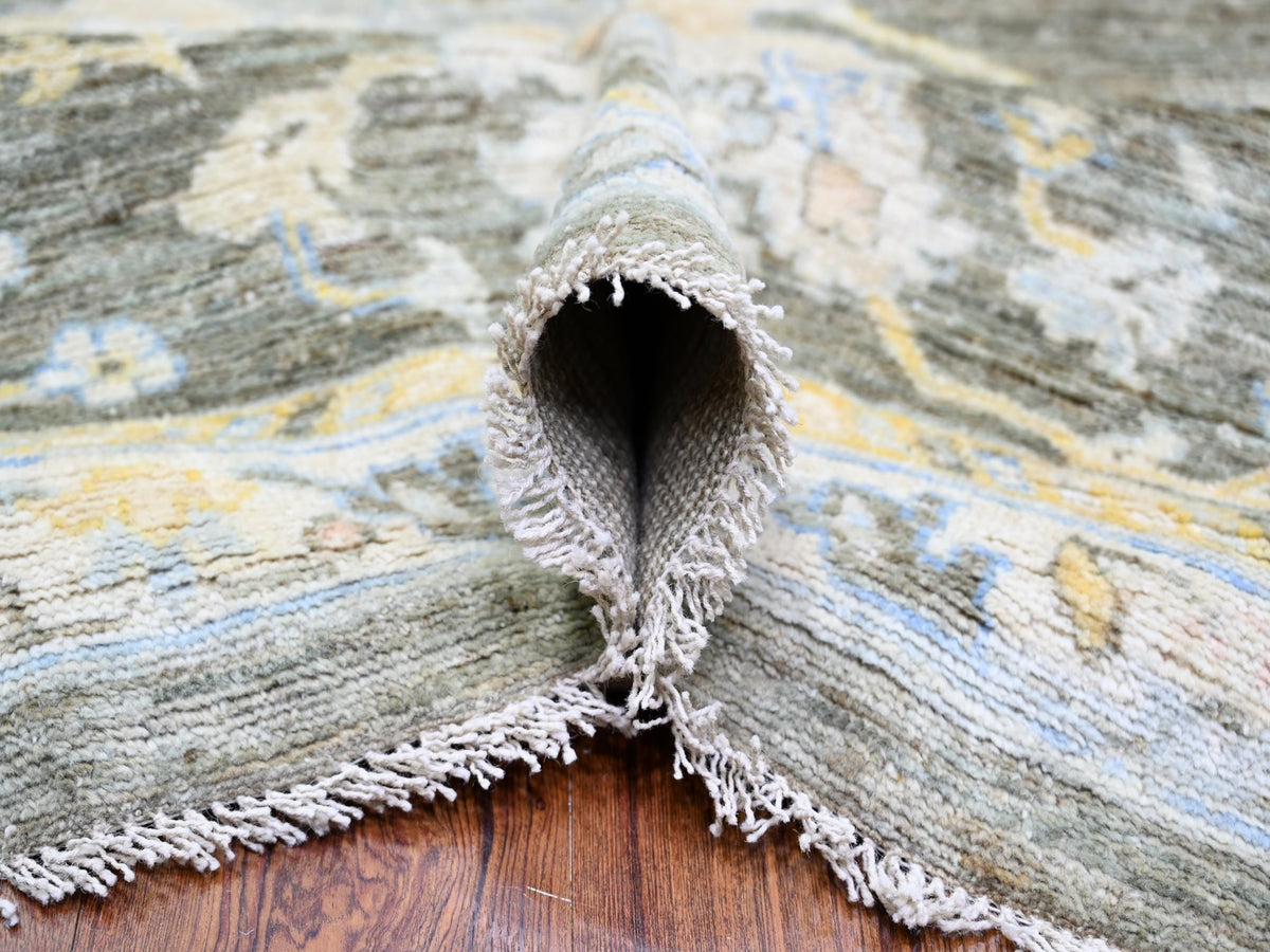 Oushak Oushak hand-knotted wool rug in Gray, 11'9" x 17'6" — SKU O074043 (view 5)
