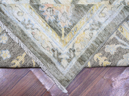 Oushak Oushak hand-knotted wool rug in Gray, 11'9" x 17'6" — SKU O074043 (view 6)