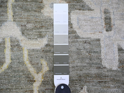 Oushak Oushak hand-knotted wool rug in Gray, 11'9" x 17'6" — SKU O074043 (view 7)
