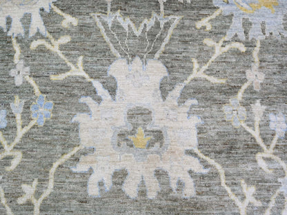 Oushak Oushak hand-knotted wool rug in Gray, 11'9" x 17'6" — SKU O074043 (view 8)