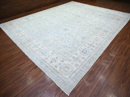 Peshawar Oushak hand-knotted wool rug in Ivory, 11'9" x 14'8" — SKU O074056 (view 3)