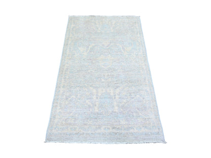 Peshawar Oushak hand-knotted wool rug in Ivory, 2'10" x 5' — SKU O074065