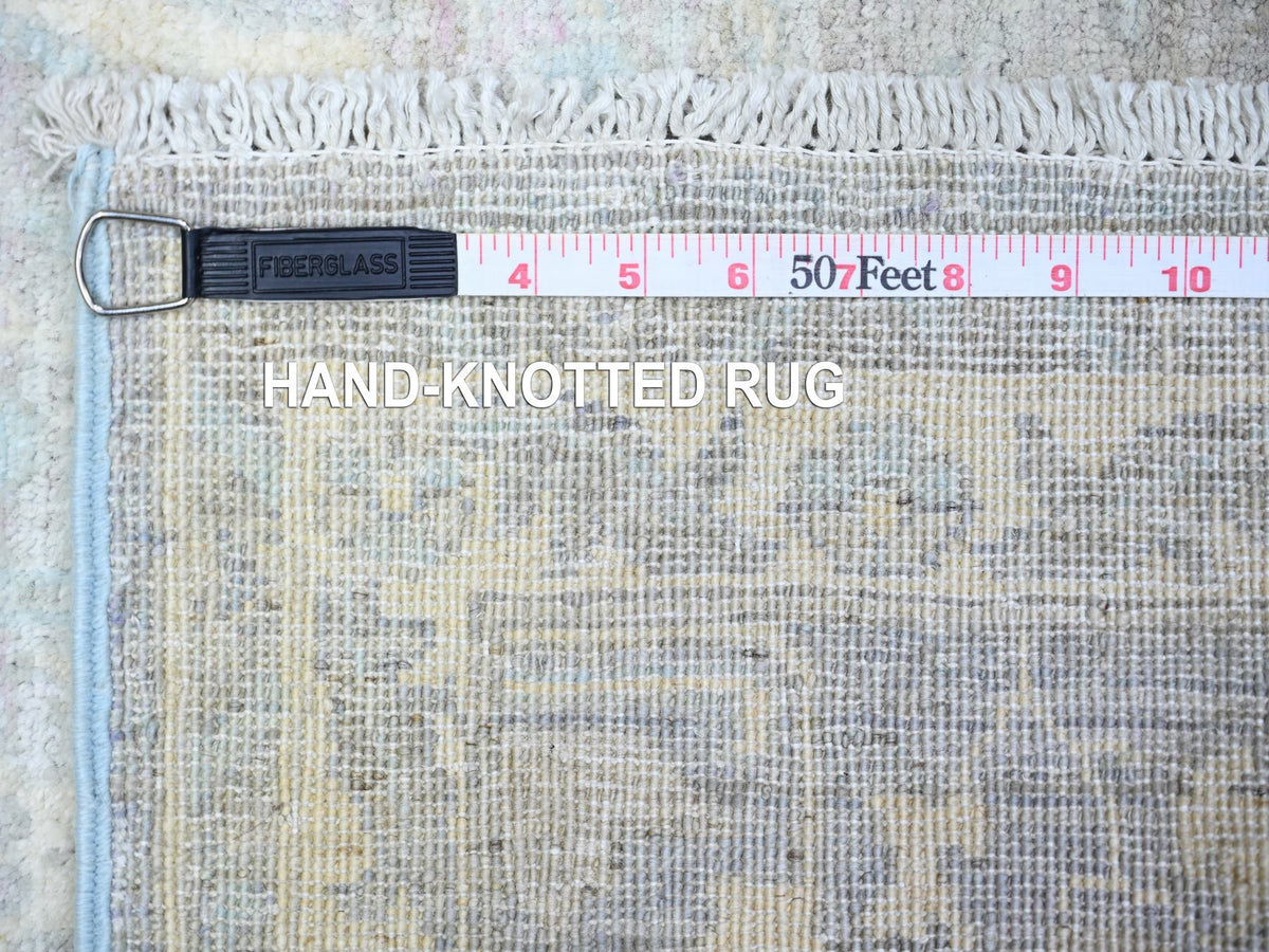 Peshawar Oushak hand-knotted wool rug in Ivory, 2'10" x 5' — SKU O074065 (view 6)