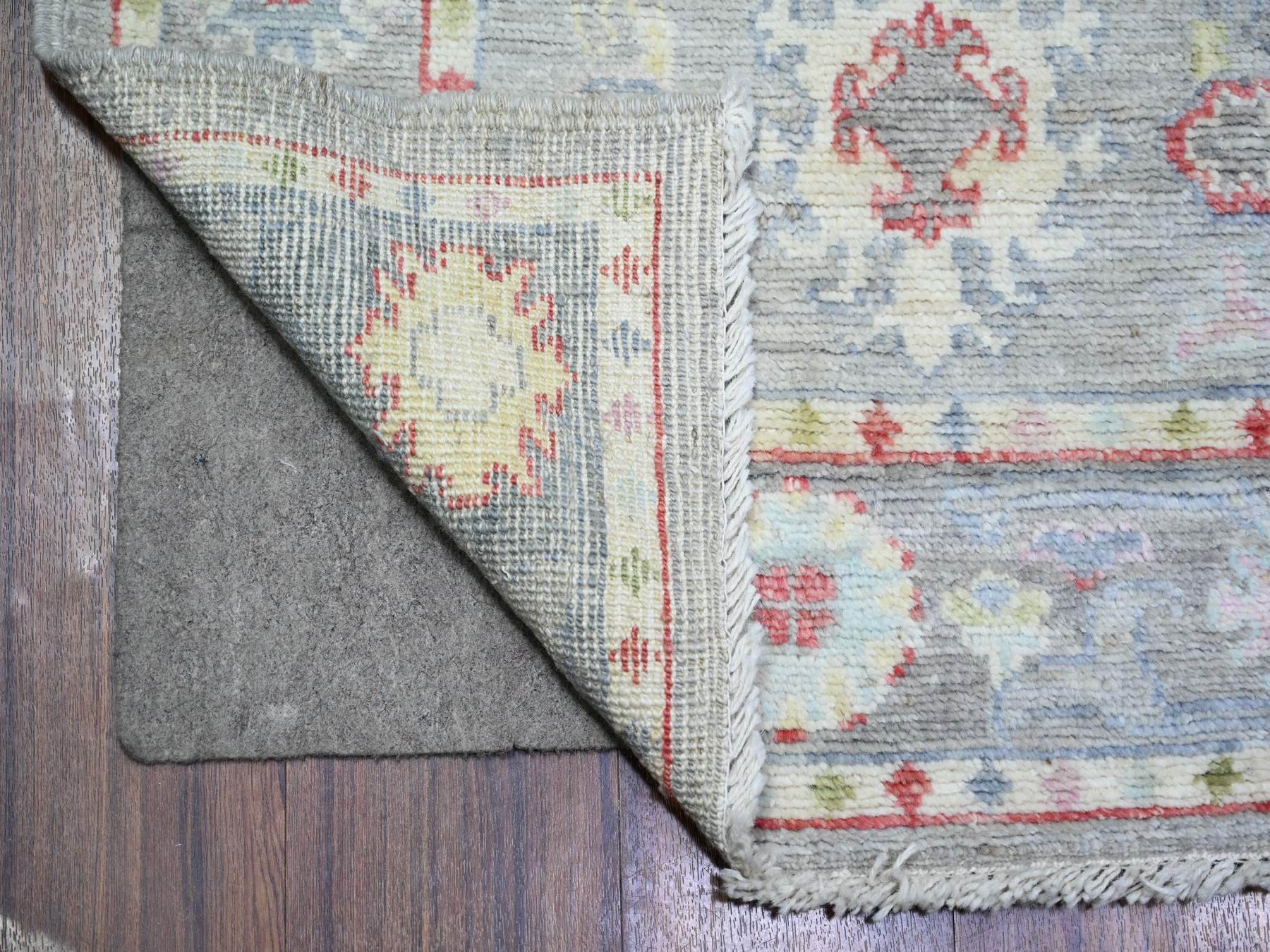 Oushak Oushak hand-knotted wool runner in Gray, 2'9" x 13'7" — SKU O074107 (view 2)